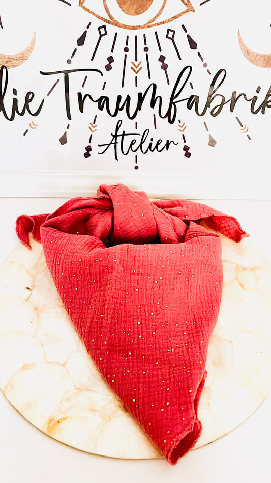 Musseline Dreieckshalstuch rosa