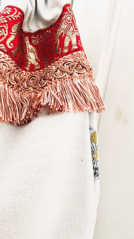 Rucksack-Weiss mit Elefanten