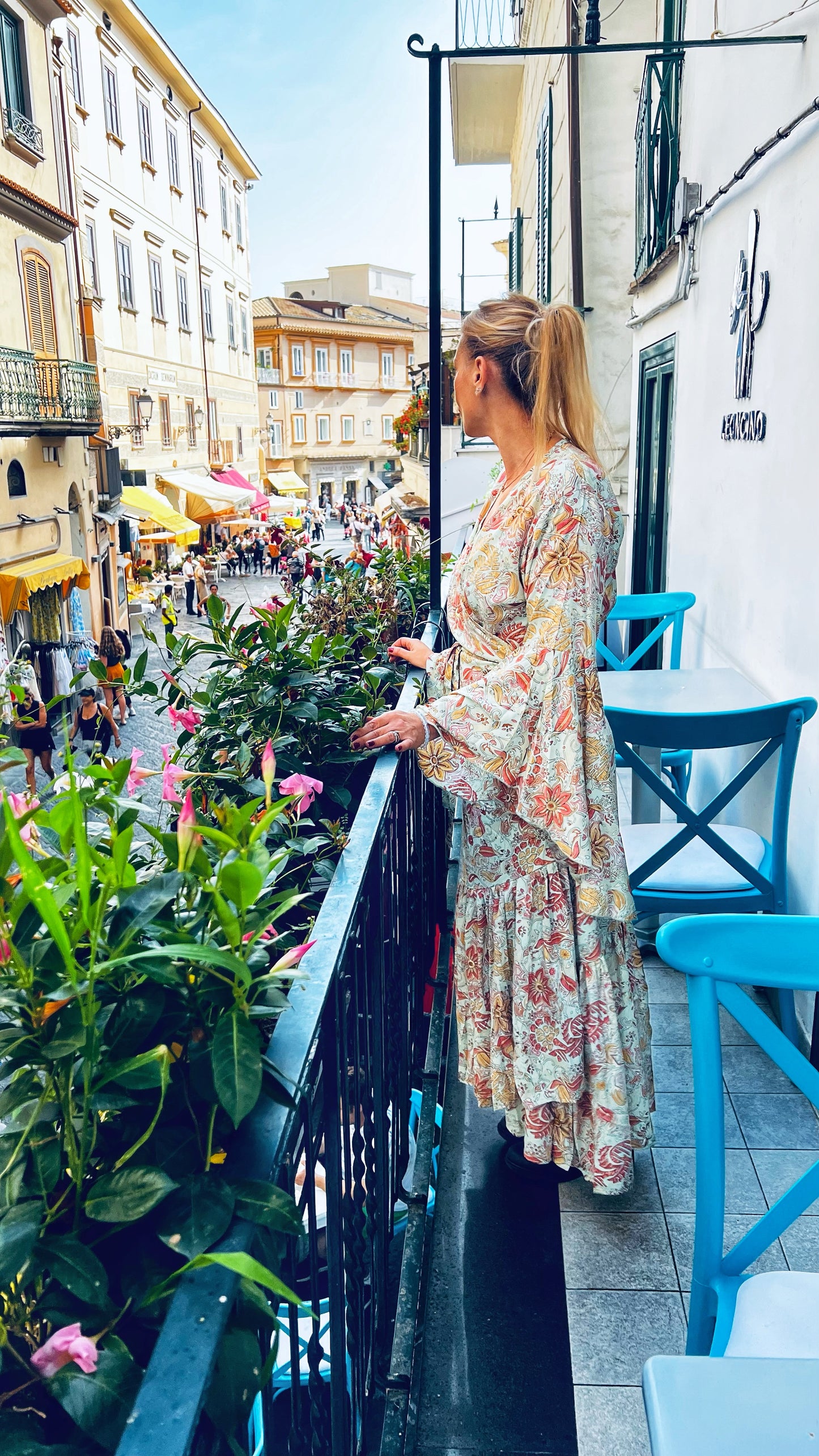 Bohemian Tunika Wickelkleid