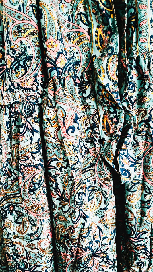 Bohemian Tunika Wickelkleid