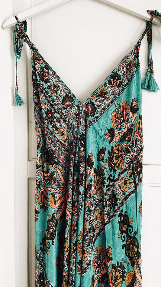 Bohemian Kleid - Türkis