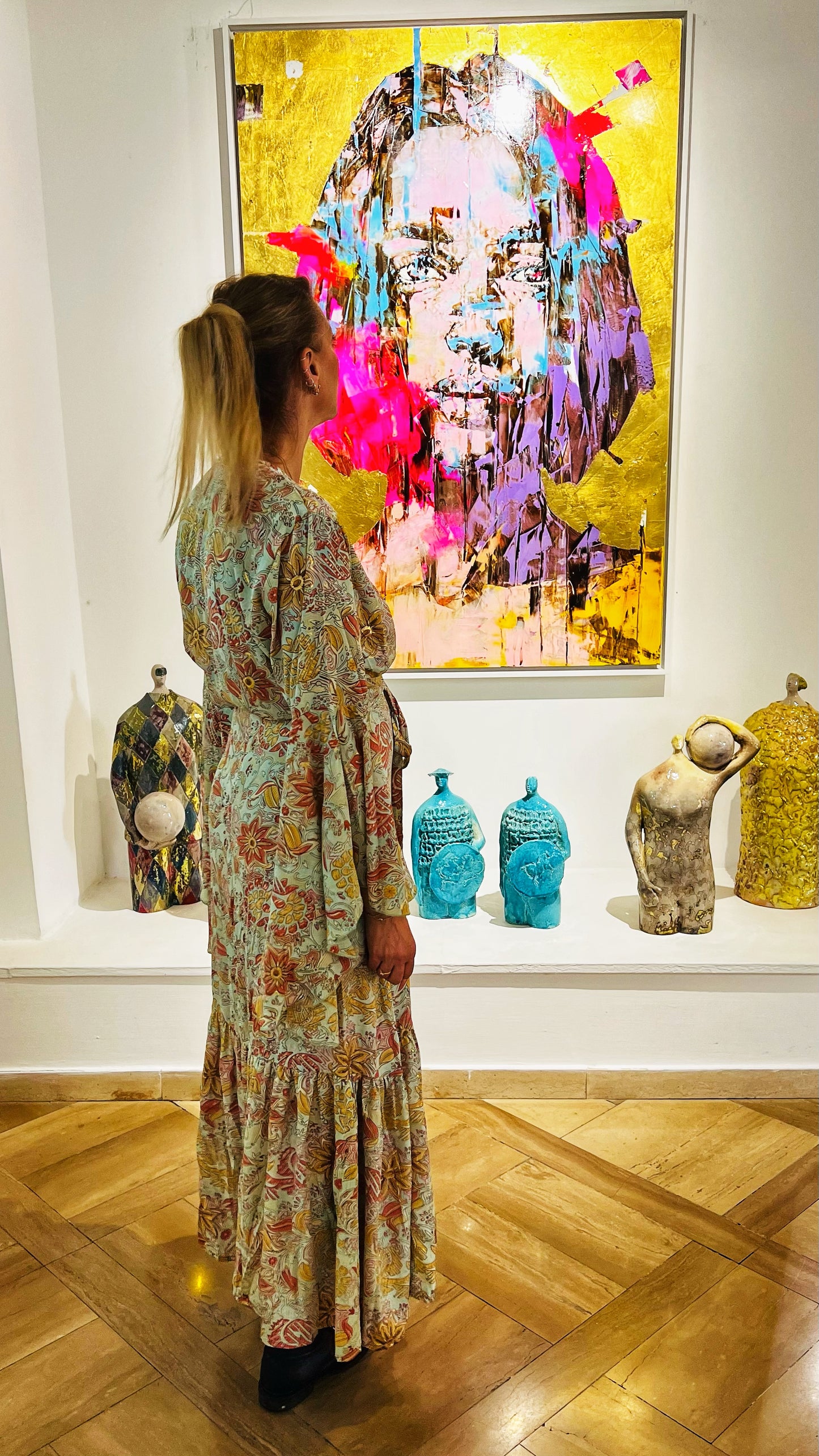 Bohemian Tunika Wickelkleid