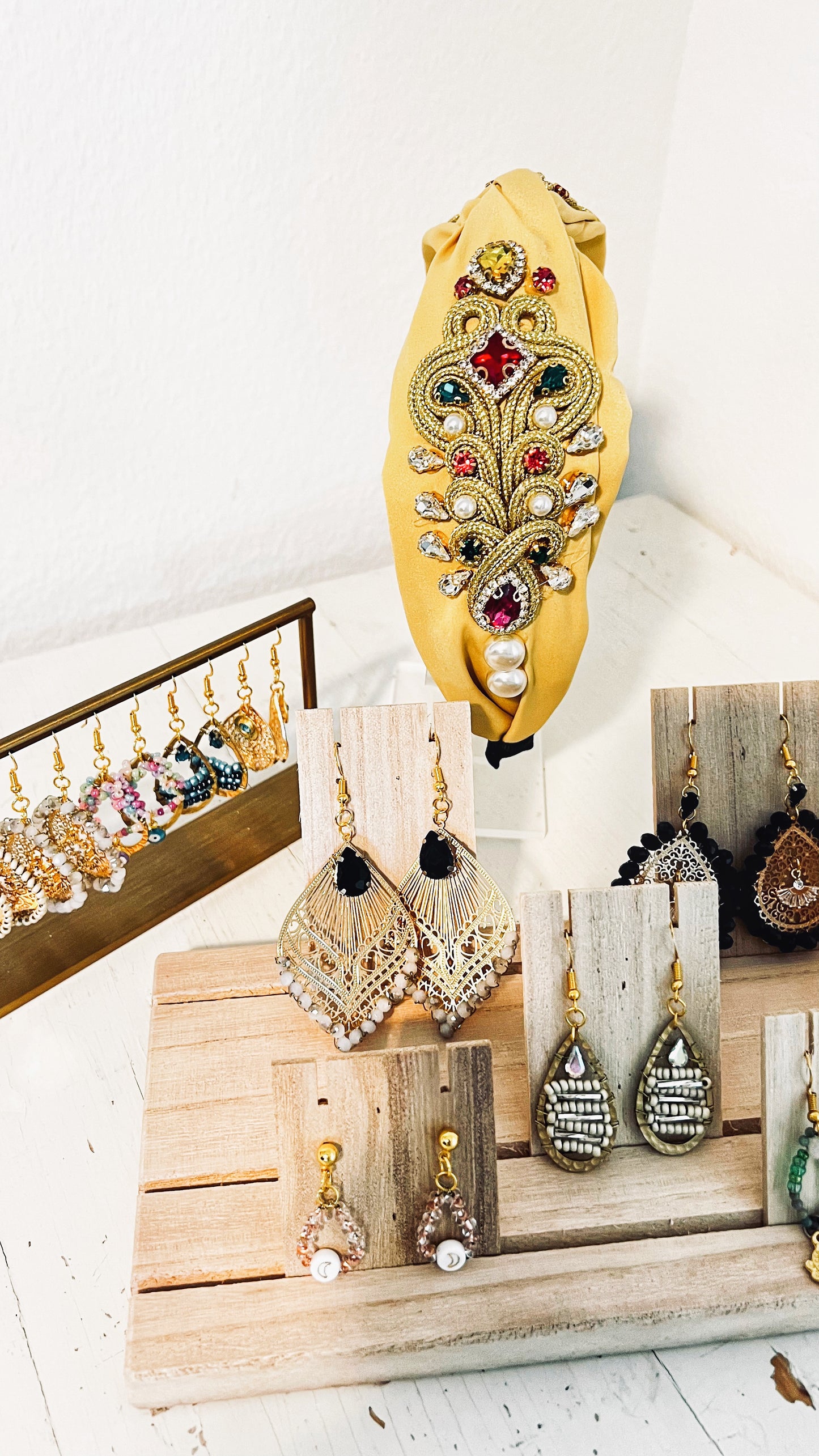 Turban Haarreif Gold