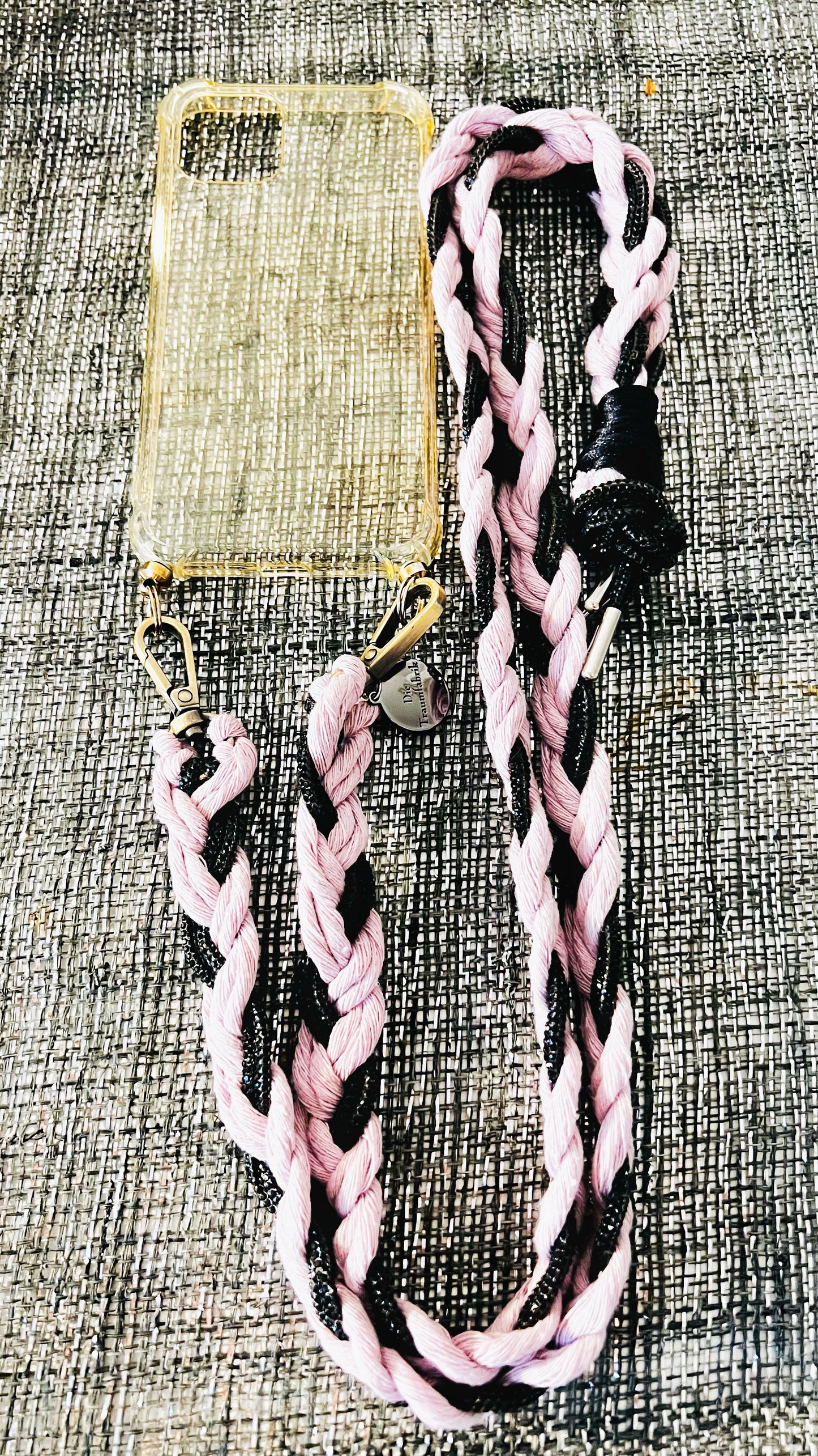 Makramee Glitzernde Handykordeln lila