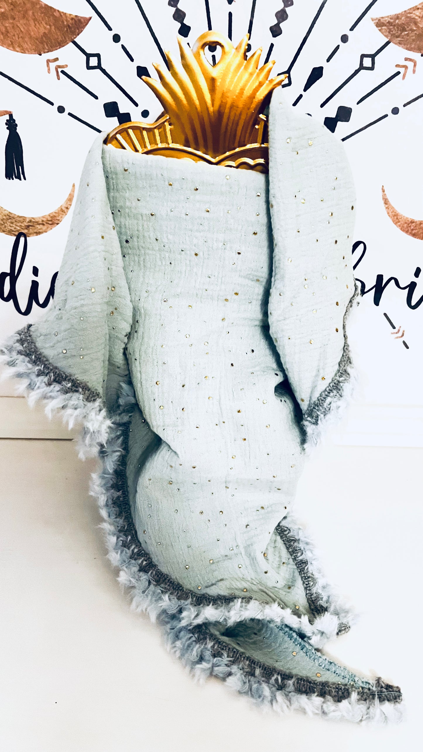 Musseline Dreieckshalstuch türkis