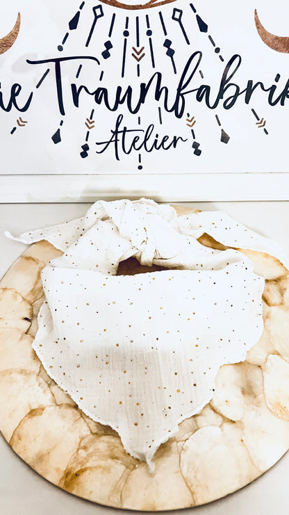 Musseline Dreieckshalstuch off-white