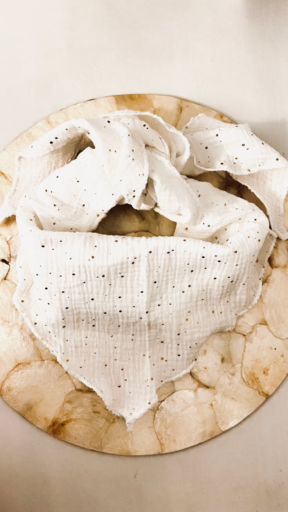 Musseline Dreieckshalstuch off-white