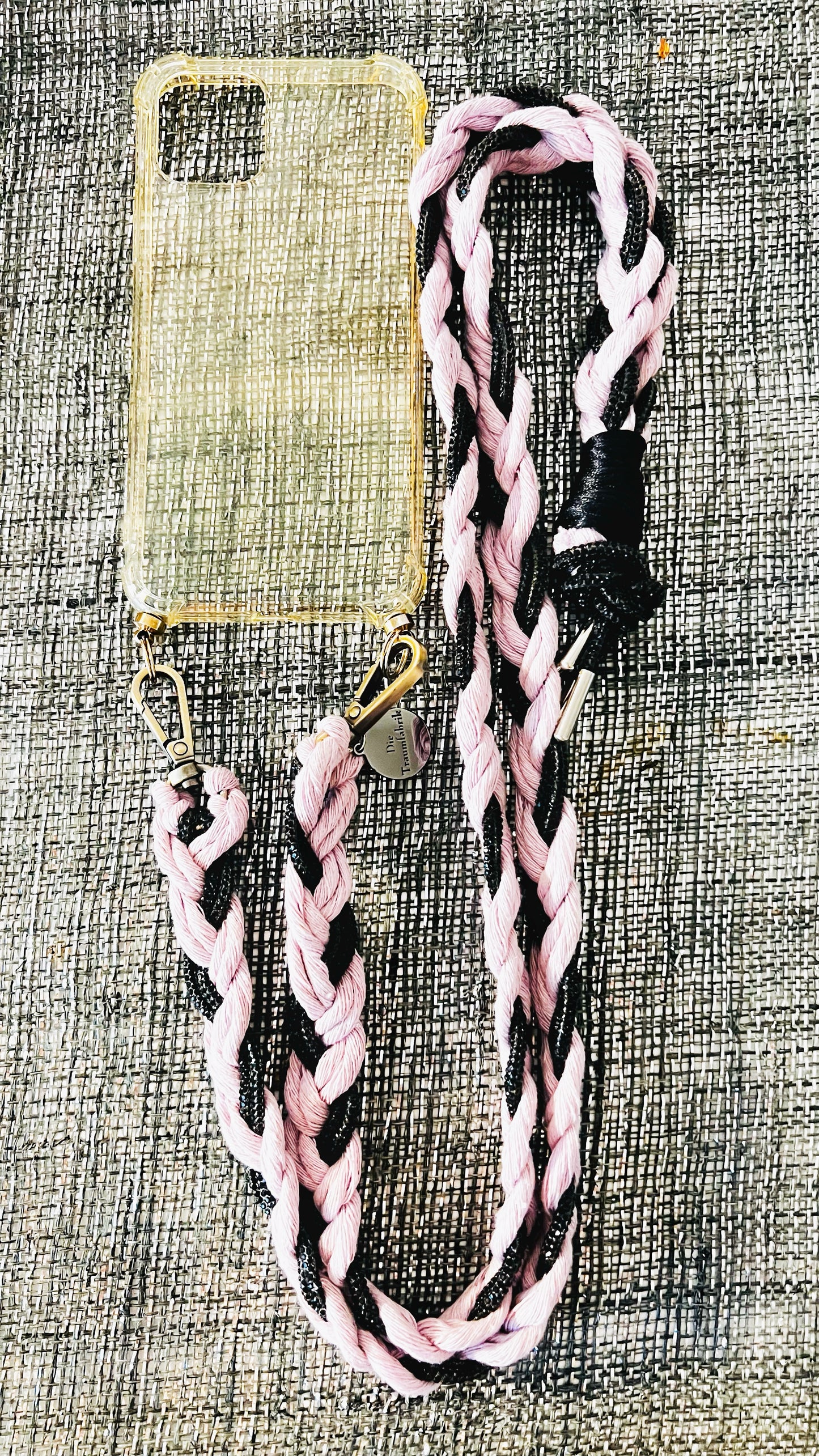 Makramee Glitzernde Handykordeln lila