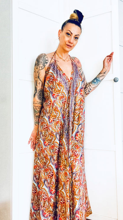 Bohemian Kleid - Blue Red