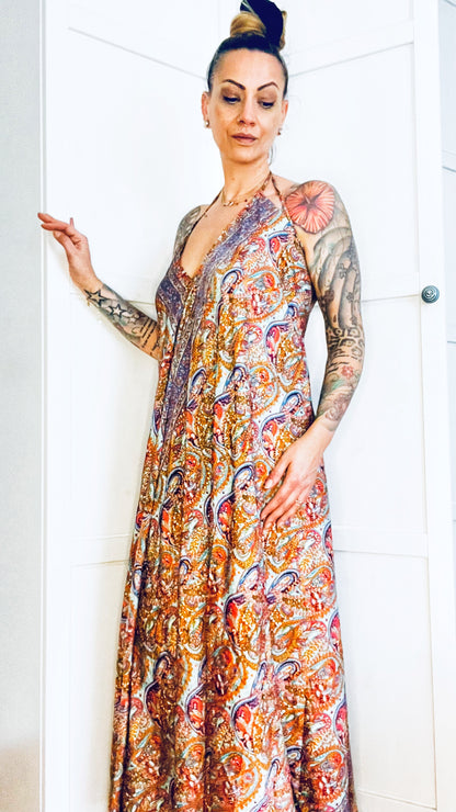 Bohemian Kleid - Blue Red