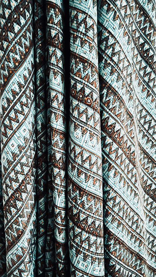 Bohemian Kleid - Türkis