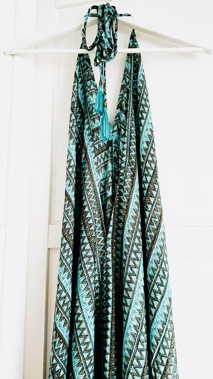 Bohemian Kleid - Türkis