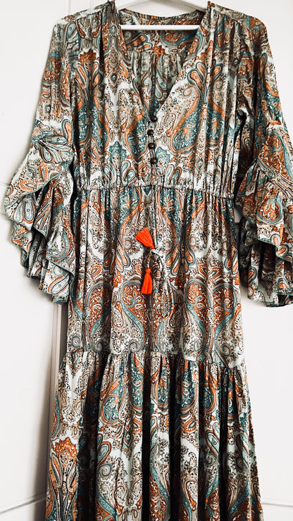 Bohemian Kleid - Langarm