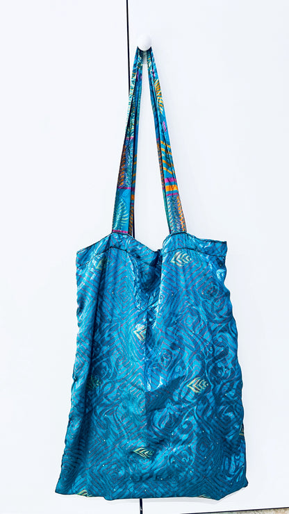 Seiden Tasche gross