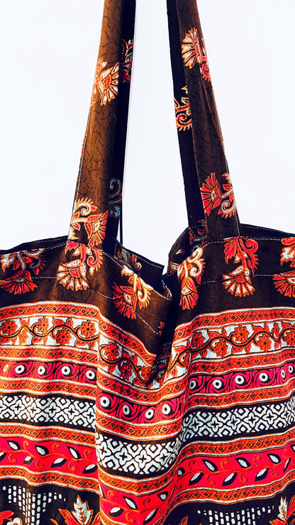 Seiden Tasche gross