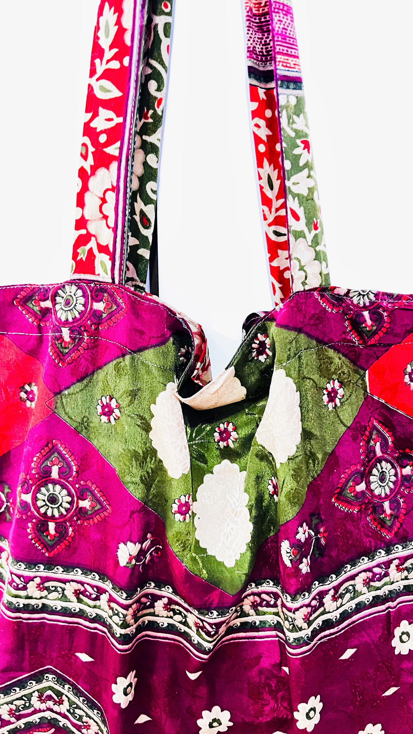 Seiden Tasche gross