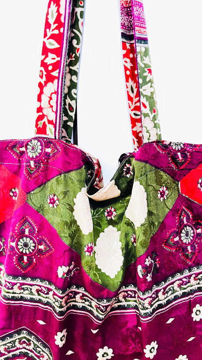 Seiden Tasche gross