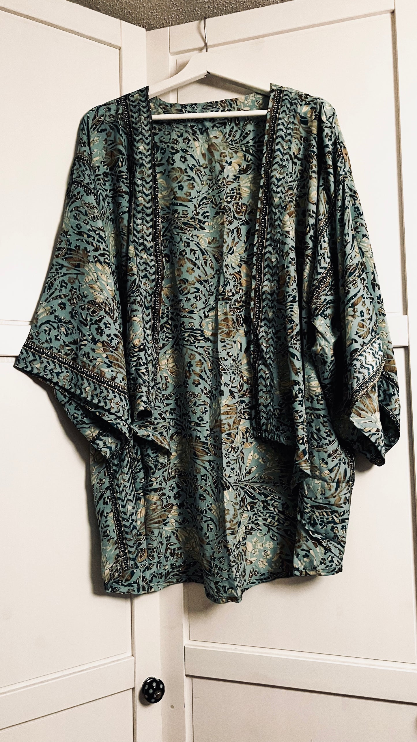 Kimono kurz türkis