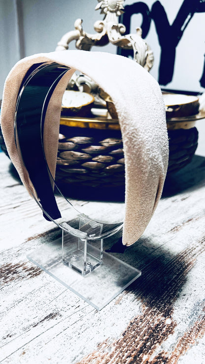 Breiter Haarreif in Wildleder-Optik