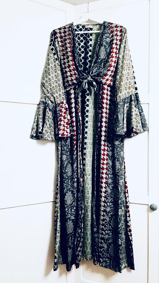 Kimono lang zum knüpfen