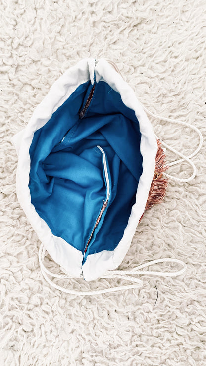 Rucksack-Weiss mit Elefanten