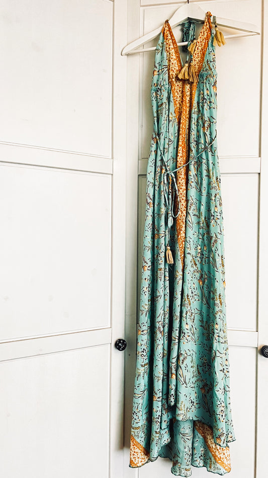 Bohemian Kleid - Türkis