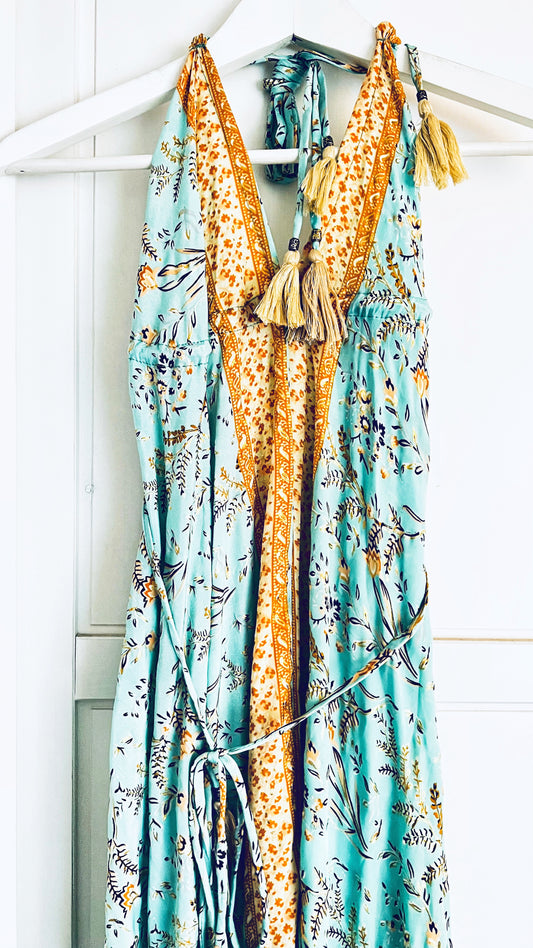 Bohemian Kleid - Türkis