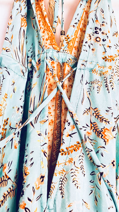 Bohemian Kleid - Türkis