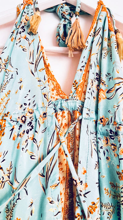 Bohemian Kleid - Türkis