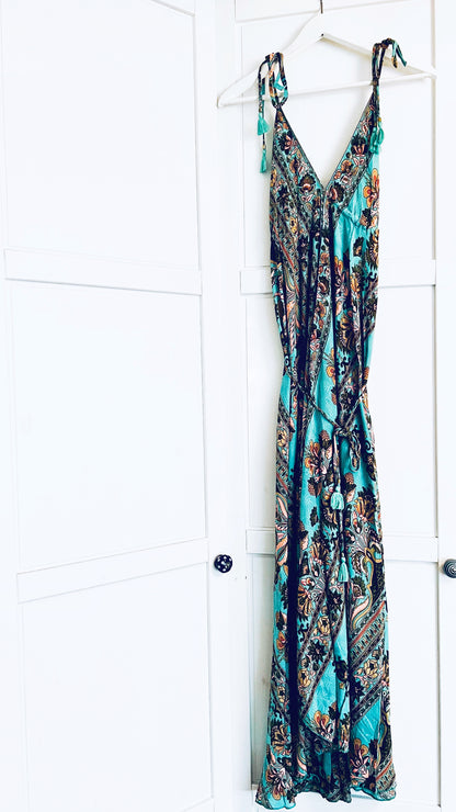 Bohemian Kleid - Türkis