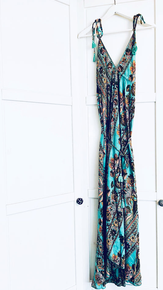 Bohemian Kleid - Türkis