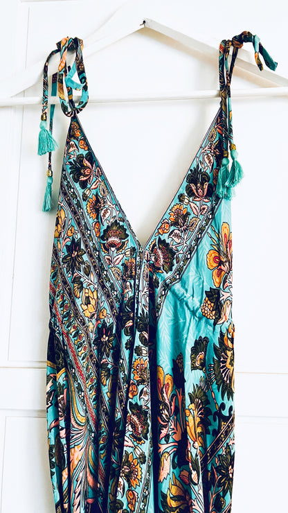 Bohemian Kleid - Türkis