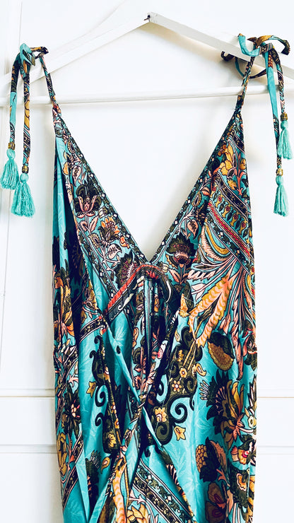 Bohemian Kleid - Türkis