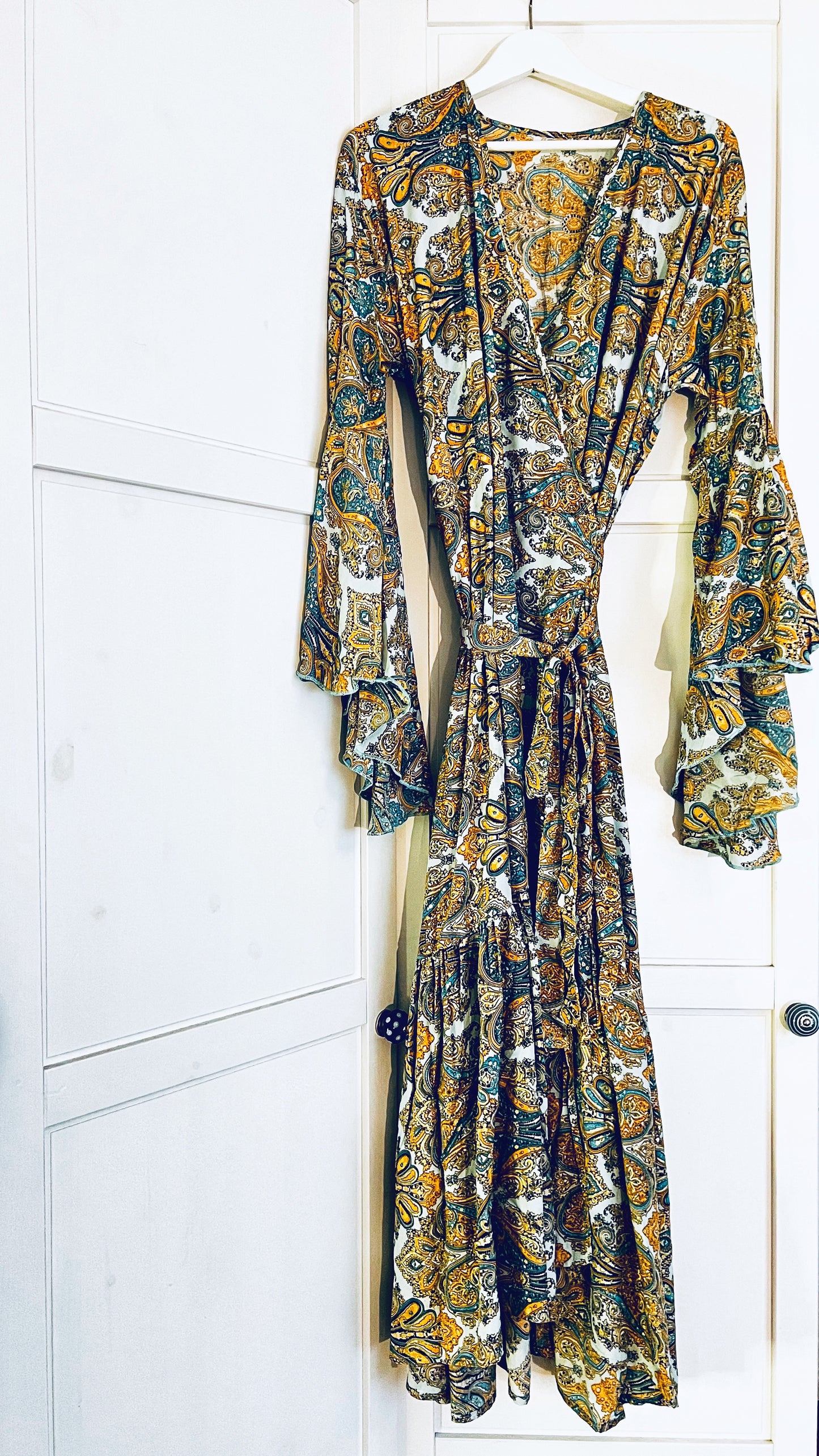 Bohemian Tunika Wickelkleid