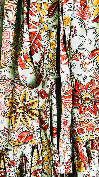 Bohemian Tunika Wickelkleid