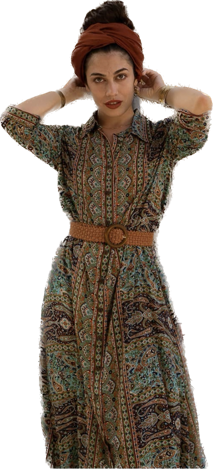 Bohemian Hemdkleid long