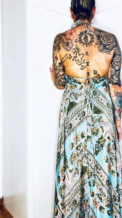 Bohemian Kleid - Türkis