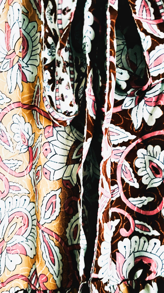 Bohemian Tunika Wickelkleid