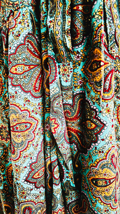 Bohemian Tunika Wickelkleid