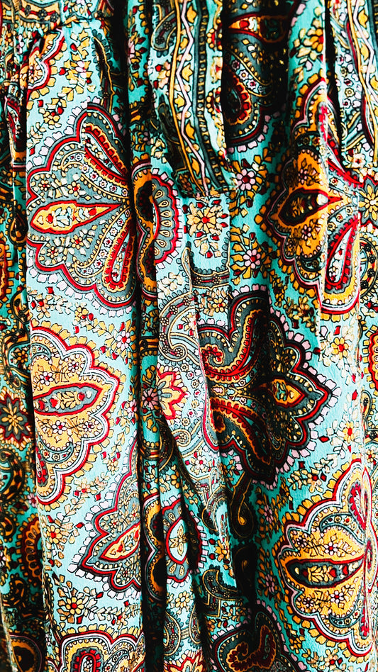 Bohemian Tunika Wickelkleid