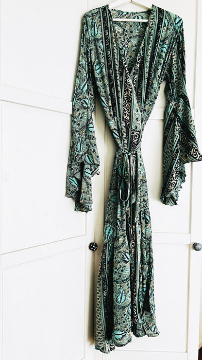 Bohemian Tunika Wickelkleid