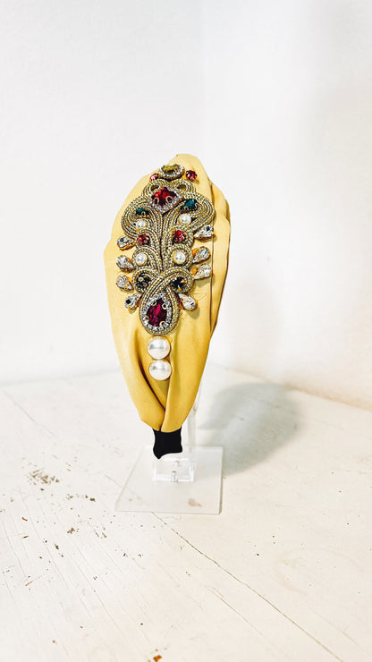 Turban Haarreif Gold