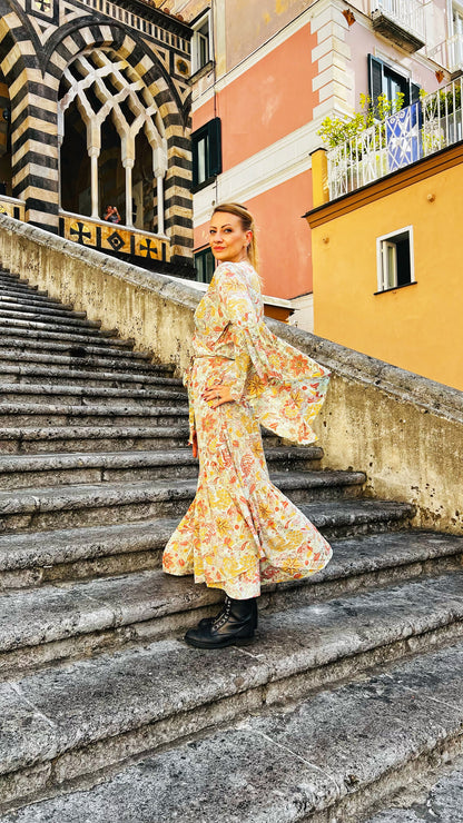 Bohemian Tunika Wickelkleid